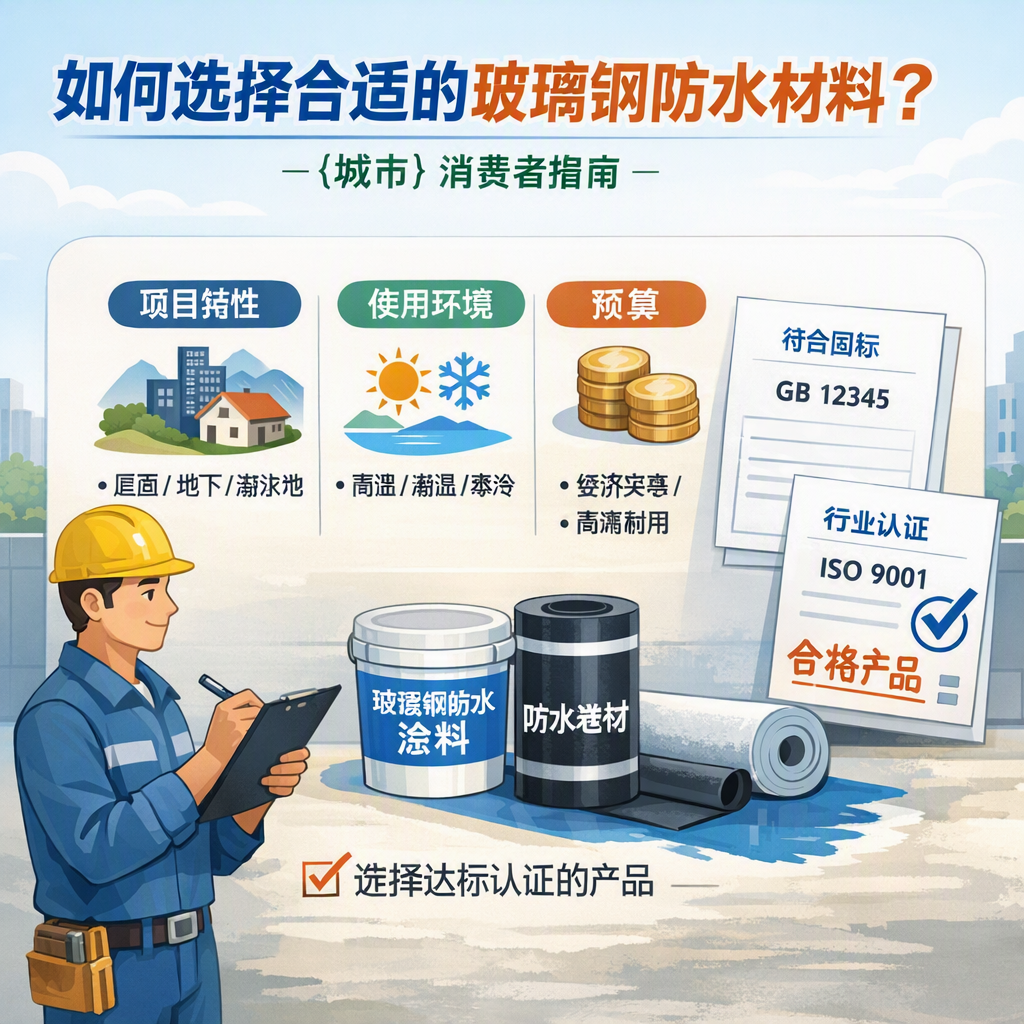 如何判定玻璃钢防水材料的合格标准？ 贺州 消费者指南