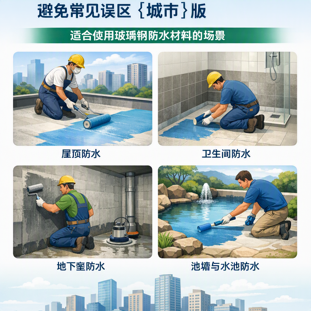 玻璃钢防水材料施工注意事项,避免常见误区 贺州 版