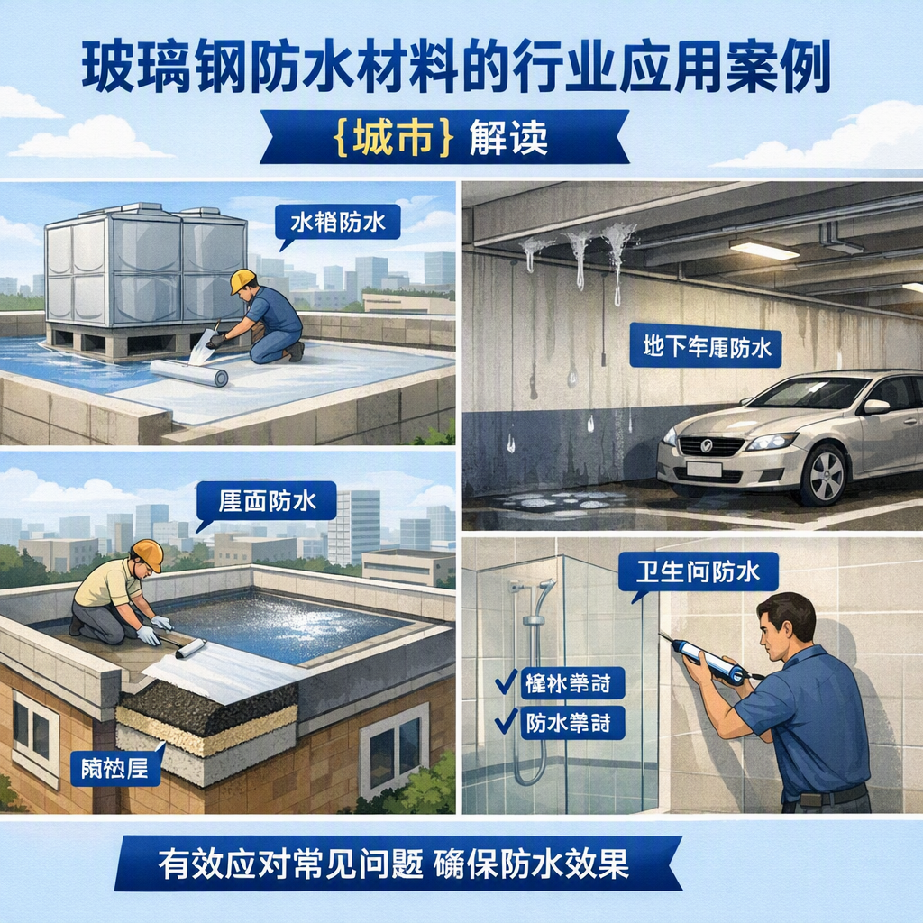 玻璃钢防水材料的行业应用案例，贺州解读